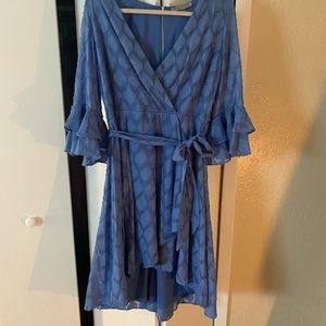 Blue cocktail dress